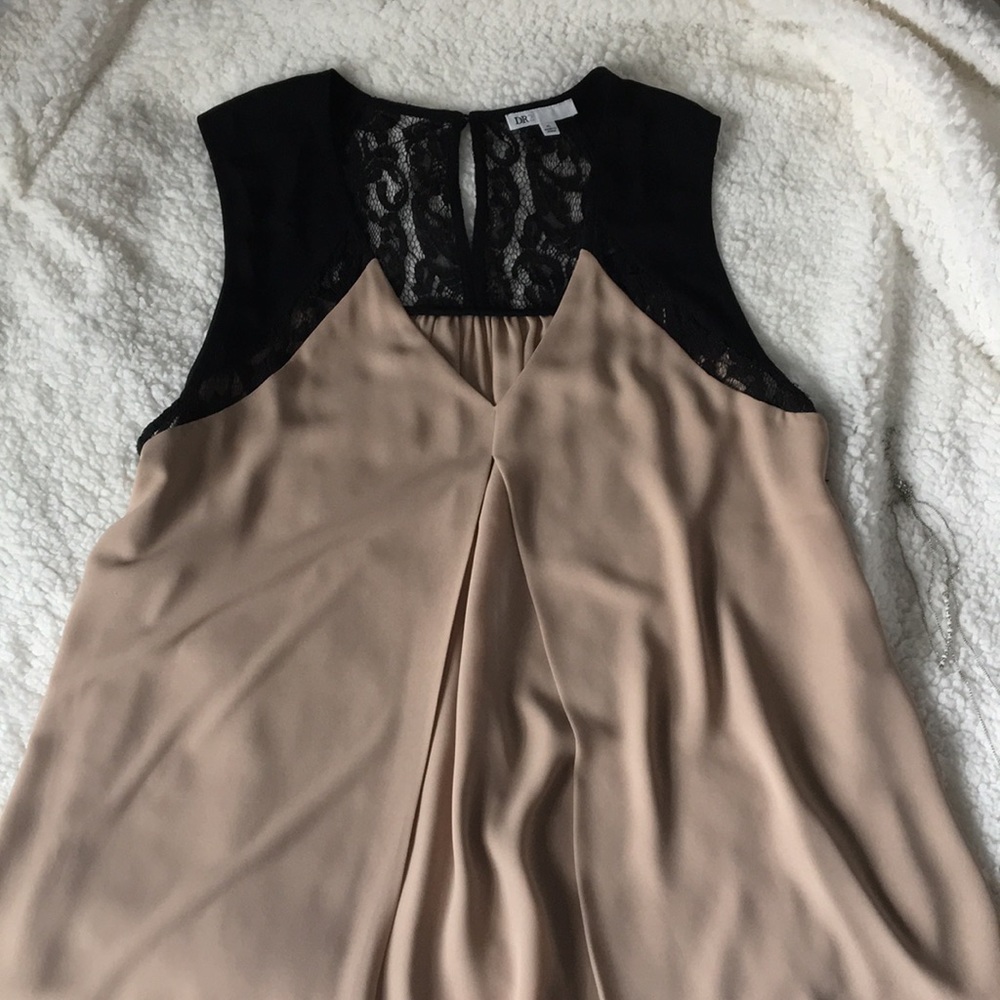 Black and Tan sleeveless top